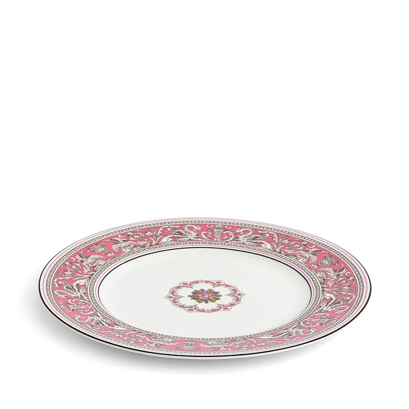 Florentine Plate, D27.3cm, Fuchsia-0