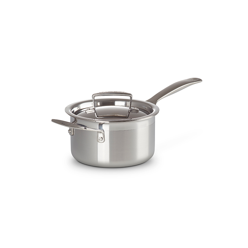 Classic 3-ply 3-Piece Saucepan Set, Stainless Steel-3