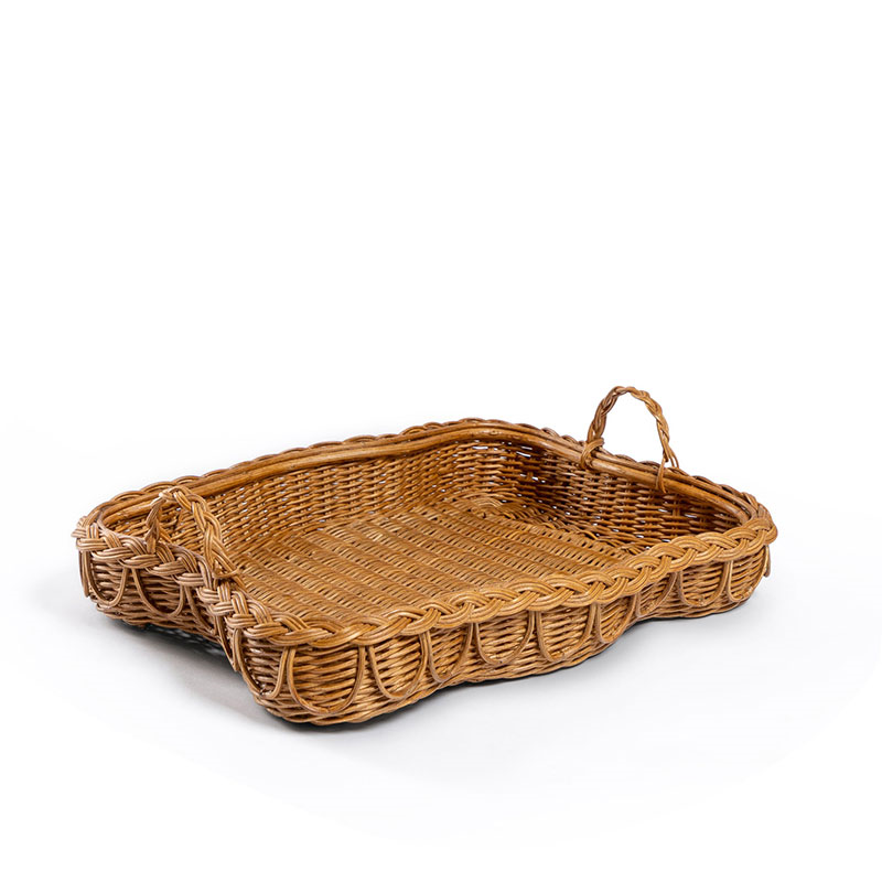 Hadley Rattan Tray, L53 x W40 x H10cm, Natural-1