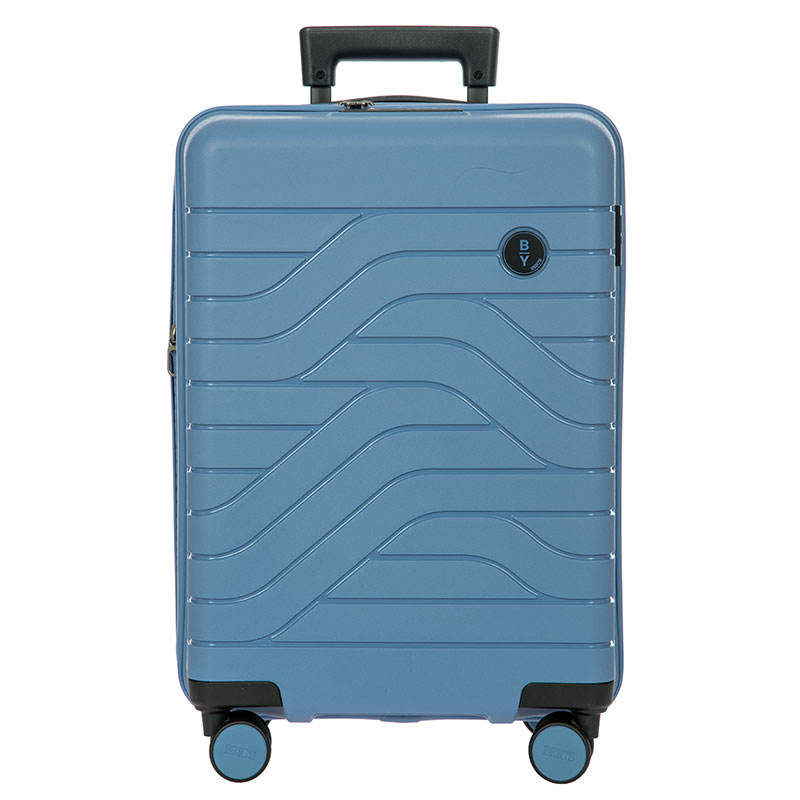 Ulisse Expandable Carry-on Suitcase, H55cm x L37 x W23cm, Grey Blue-0