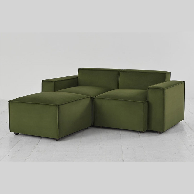 Model 03 2 Seater Velvet Sofa, Vine-2