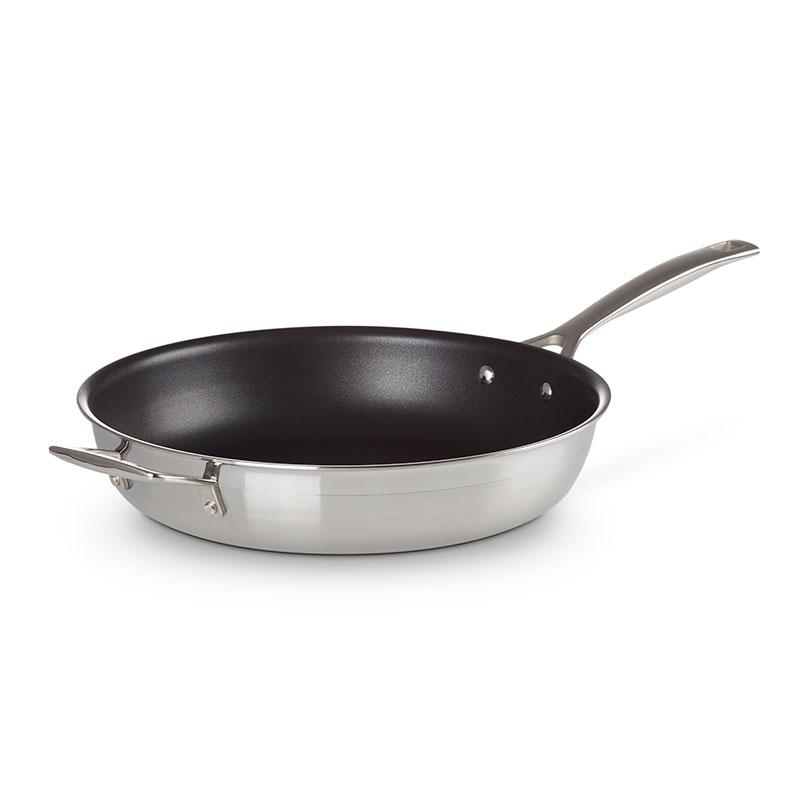 Classic 3-ply Non-Stick Frying Pan, 30cm, Stainless Steel-0