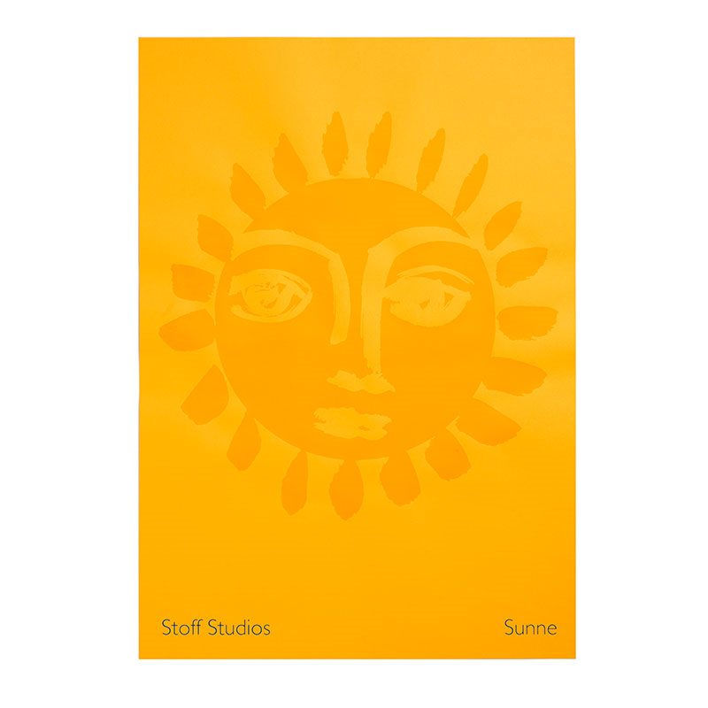 Sunne Print, 60 x 42cm, Lemon-0