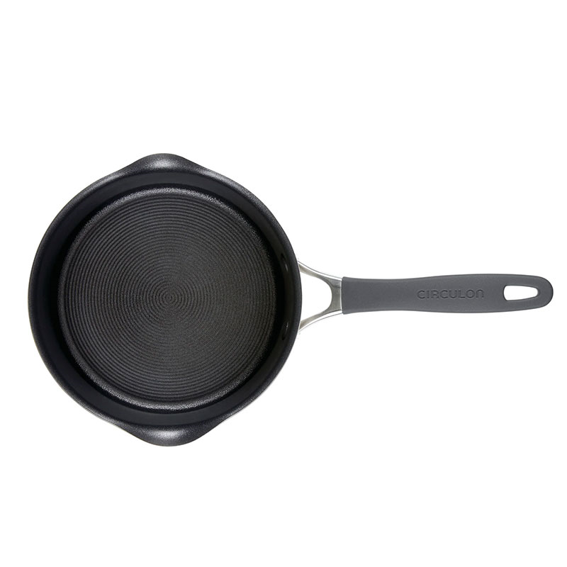 A1 Non-Stick  Straining Saucepan, 16cm, Grey-2