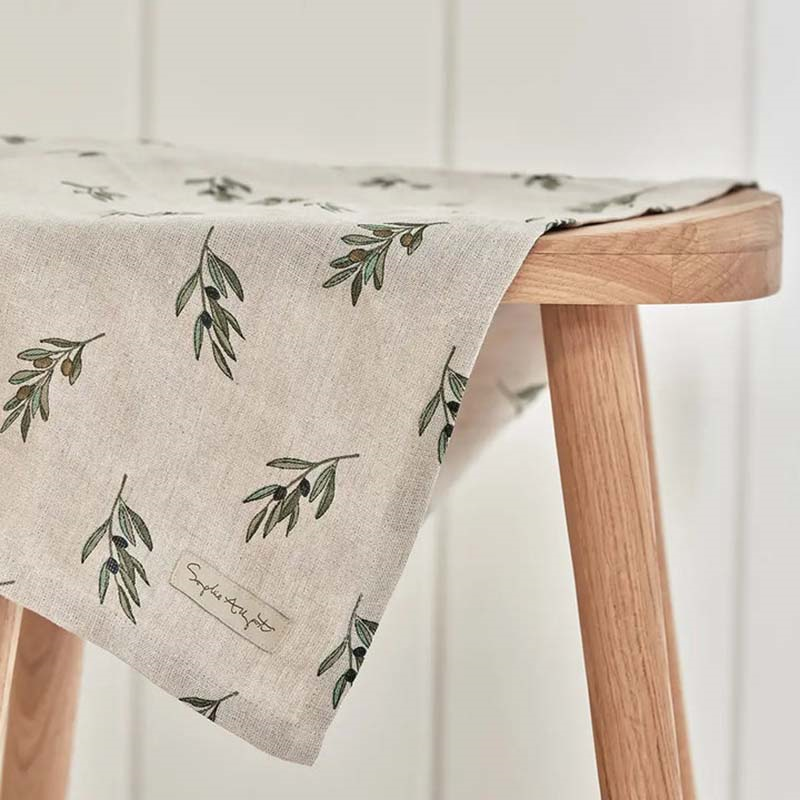 Olive Branch Tea Towel, Neutral-0