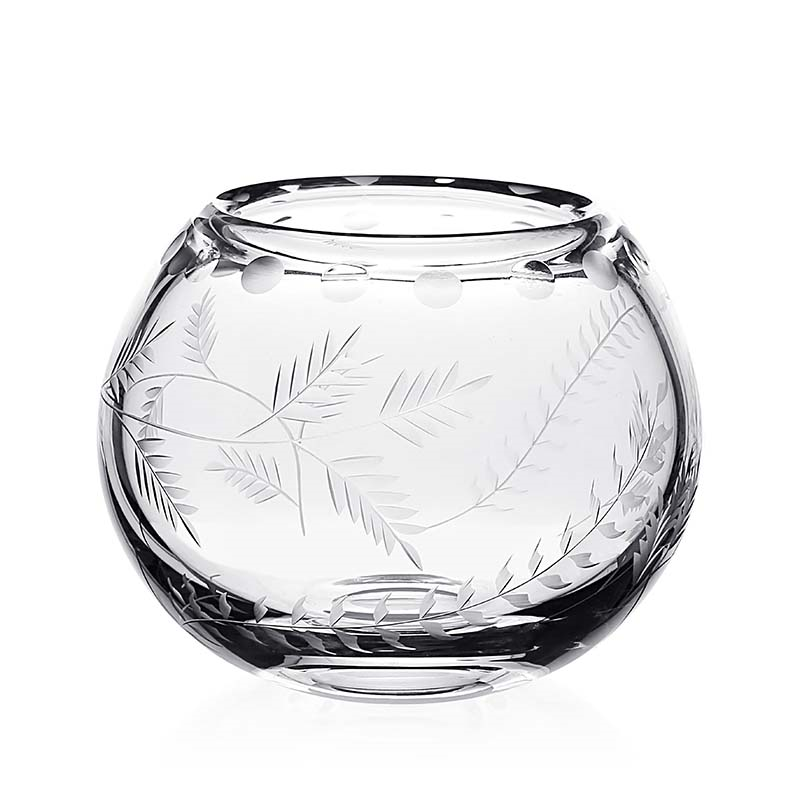 Fern Rose Bowl, D13cm, Clear-0