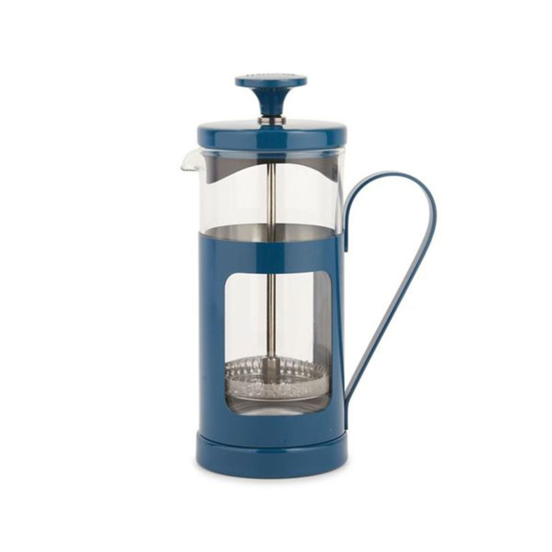 Monaco Stainless Steel Cafetière, 3 Cup, Blue-1