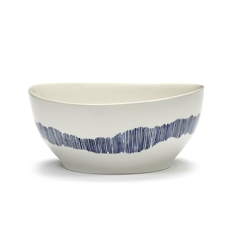 Ottolenghi Set of 4 large bowl, D18, White And Blue-0