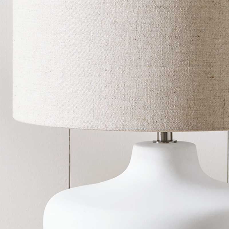 Clayton Table Lamp, H40cm, White-2