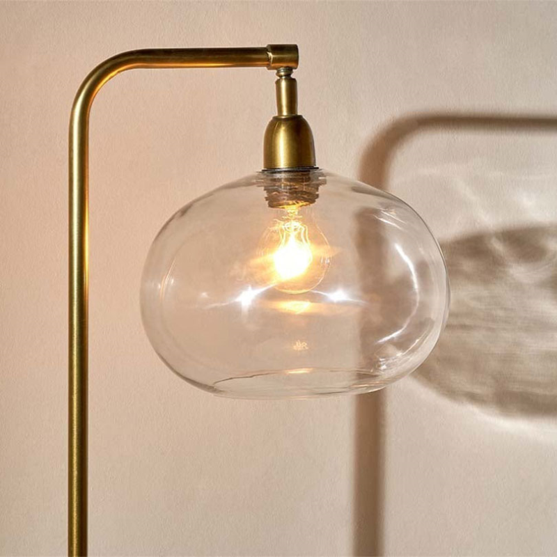 Mulia Floor Lamp, H147cm, Antique Brass-1