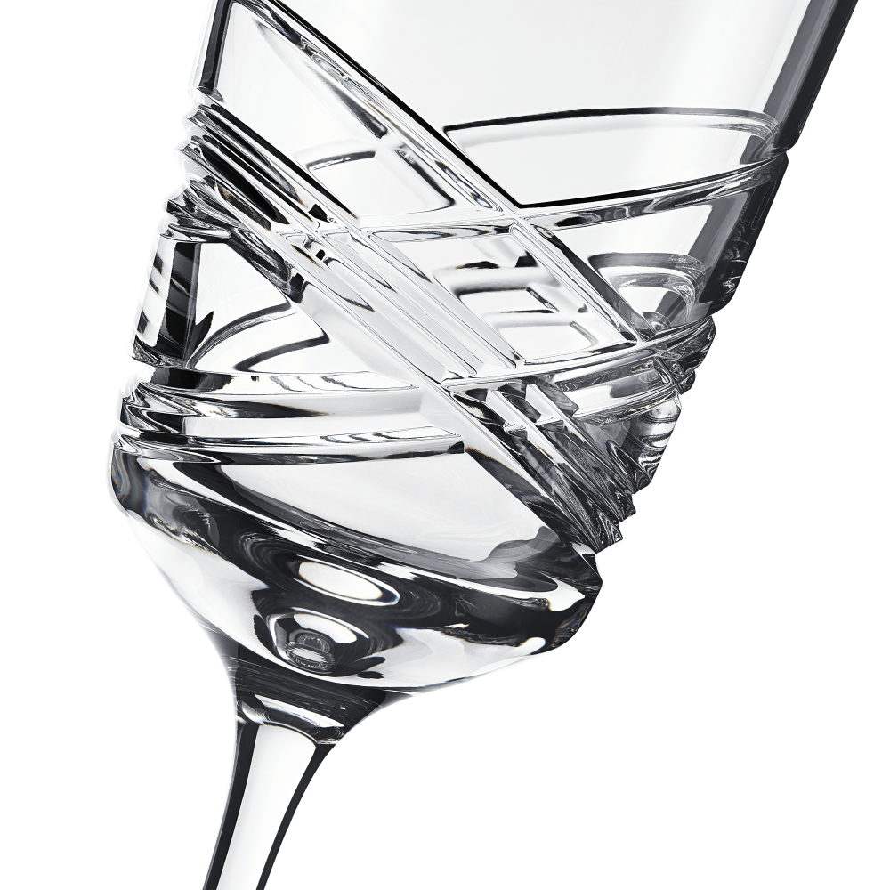 Aran Set of 2 White Wine Glasses, 300ml, Clear-1