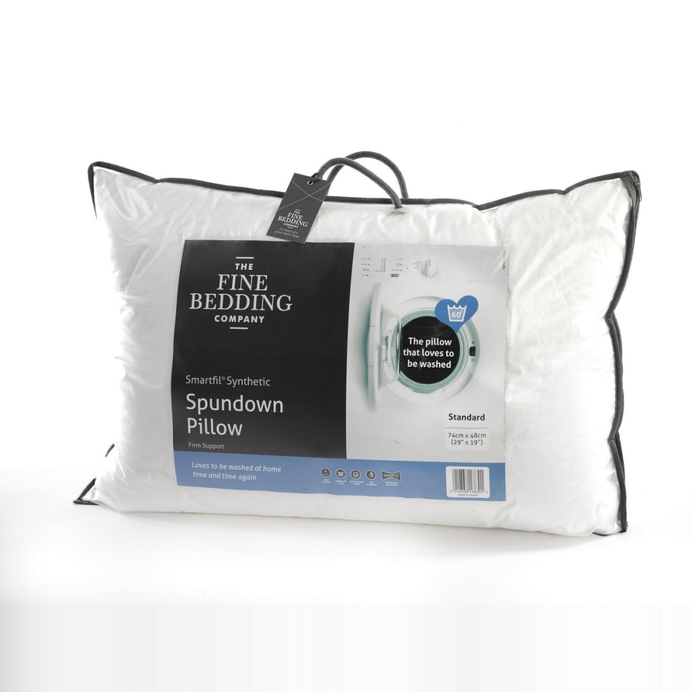 Spundown Medium comfort pillow, 74 x 48 cm, White-1