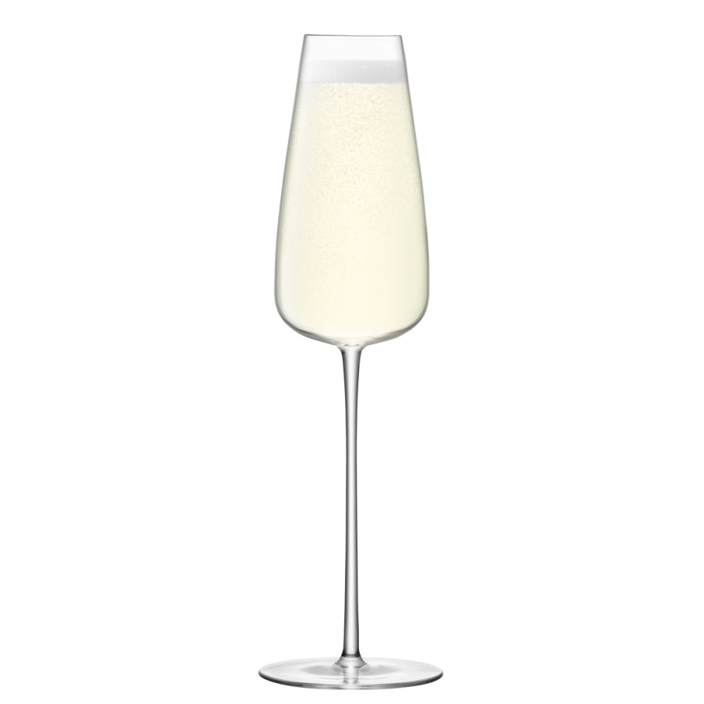 Wine Culture Pair of champagne flutes, 330ml, clear-2