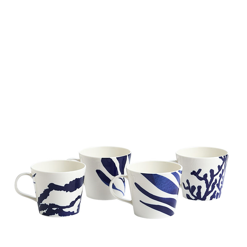 Pacific Set of 4 Mug, 400ml, Blue-2