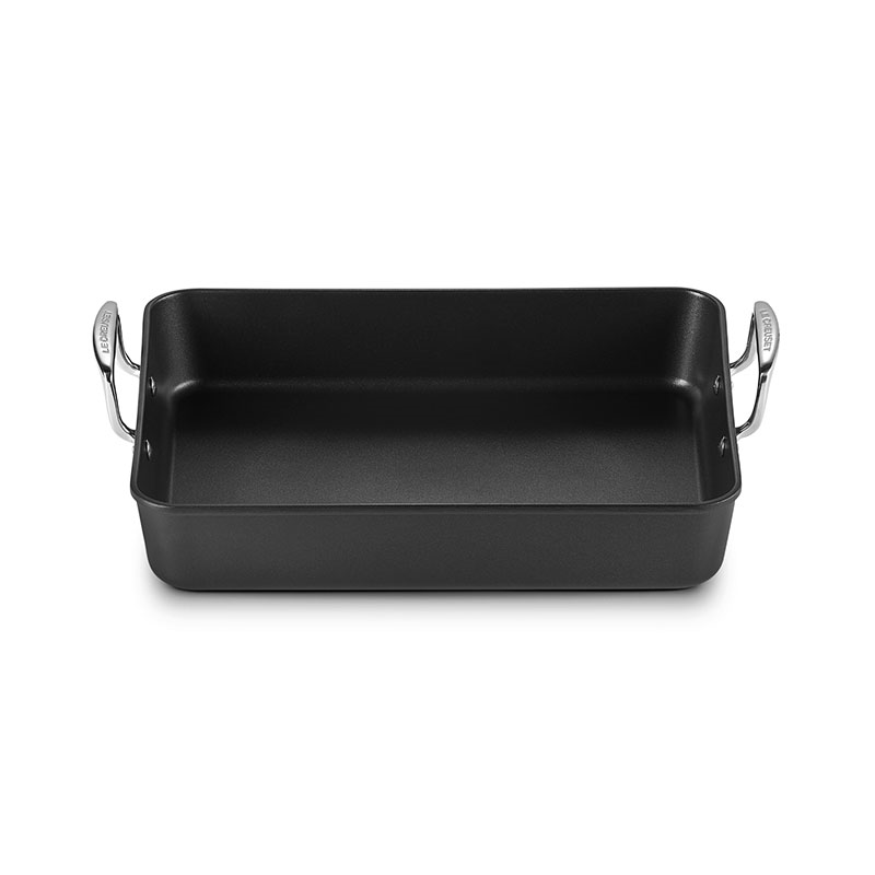 Toughened Non-Stick Rectangular roaster, 35cm-0