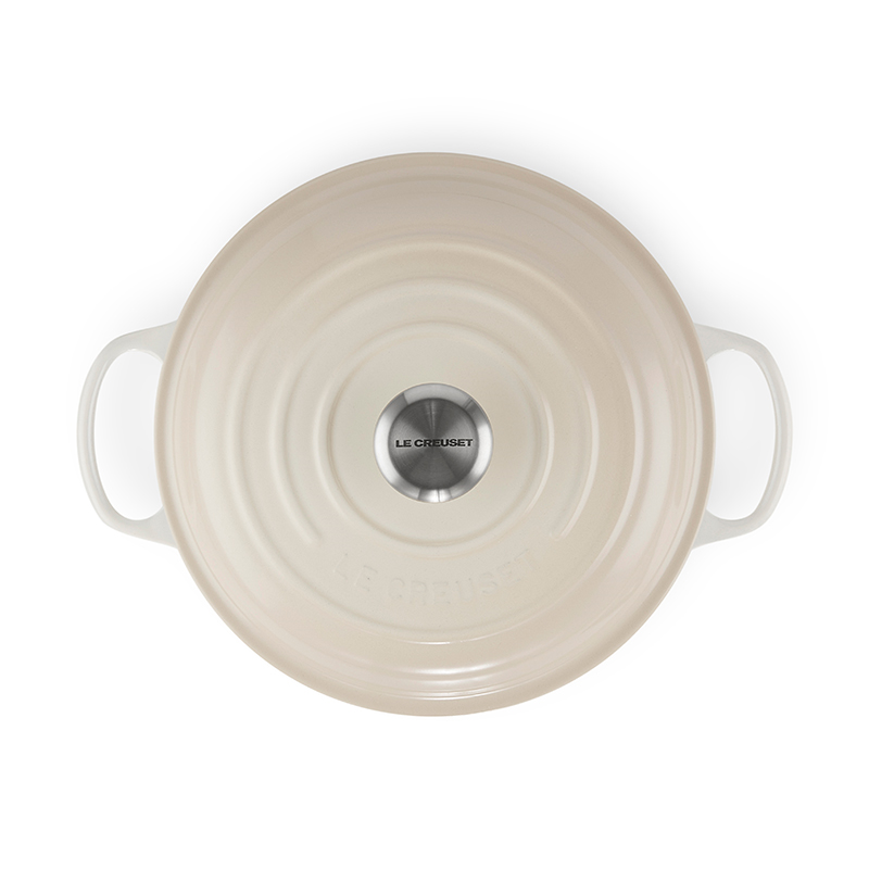 Signature Cast Iron Shallow casserole, 30cm - 3.2 litre, meringue-1