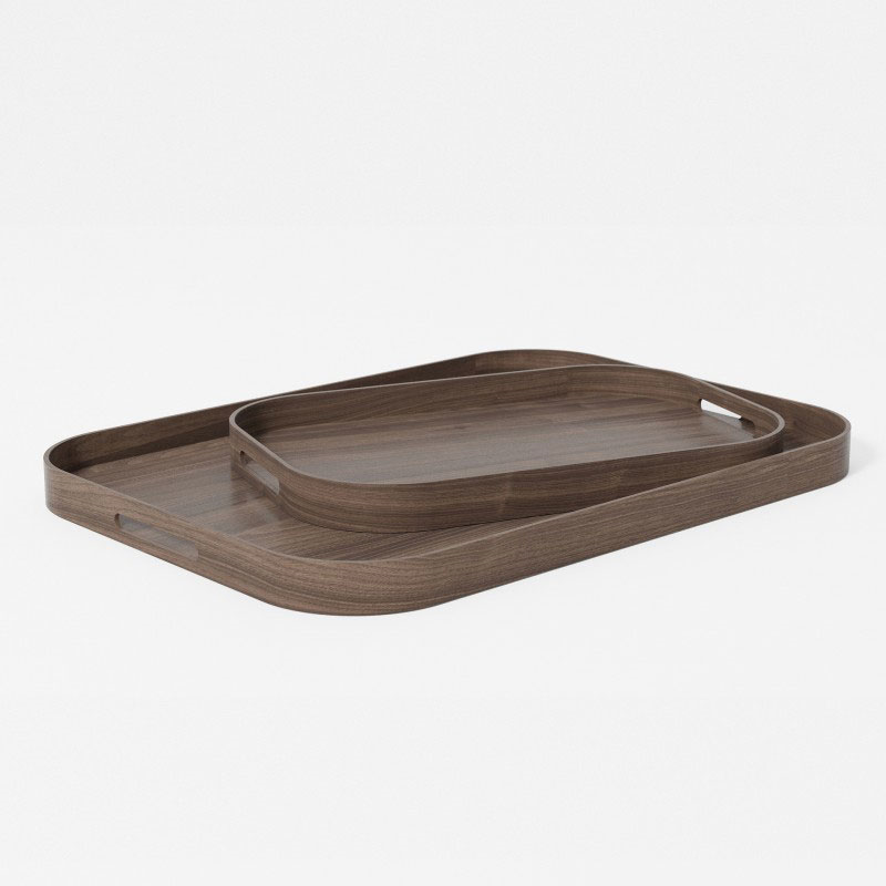 Bellhop 402 Rectangular Tray, Walnut-5