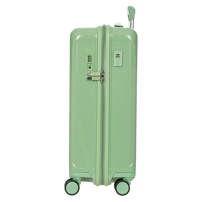 Positano Carry-on Trolley Suitcase, H55 x W23 x L38xcm, Sage Green-11