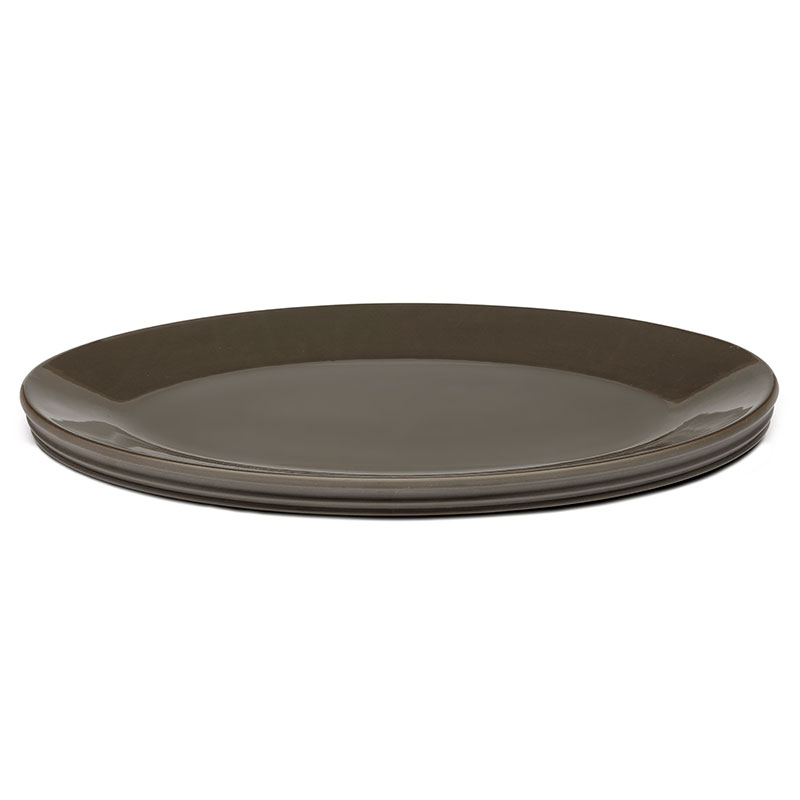 Dune Oval Serving Dish, 57 x 44cm, Slate-1