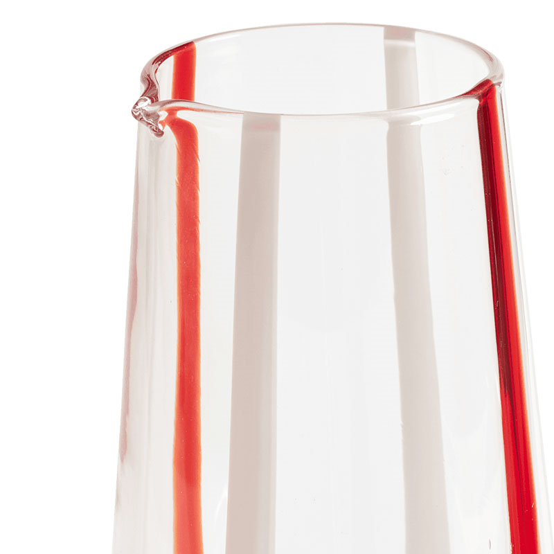 Mila Jug, Red & White-2