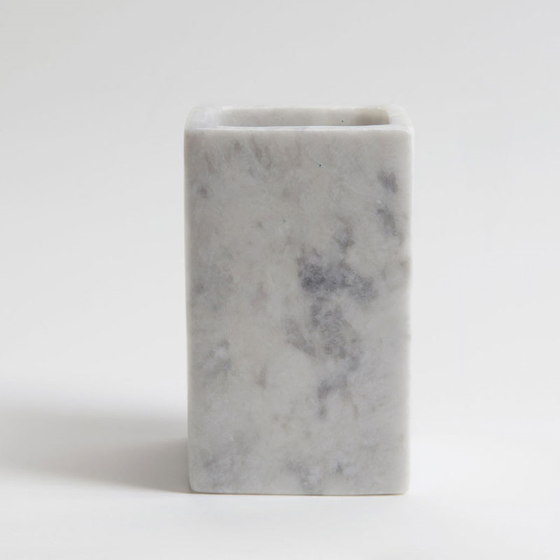 Mandalay Toothbrush Holder, 13 x 8.5cm, Marble-0