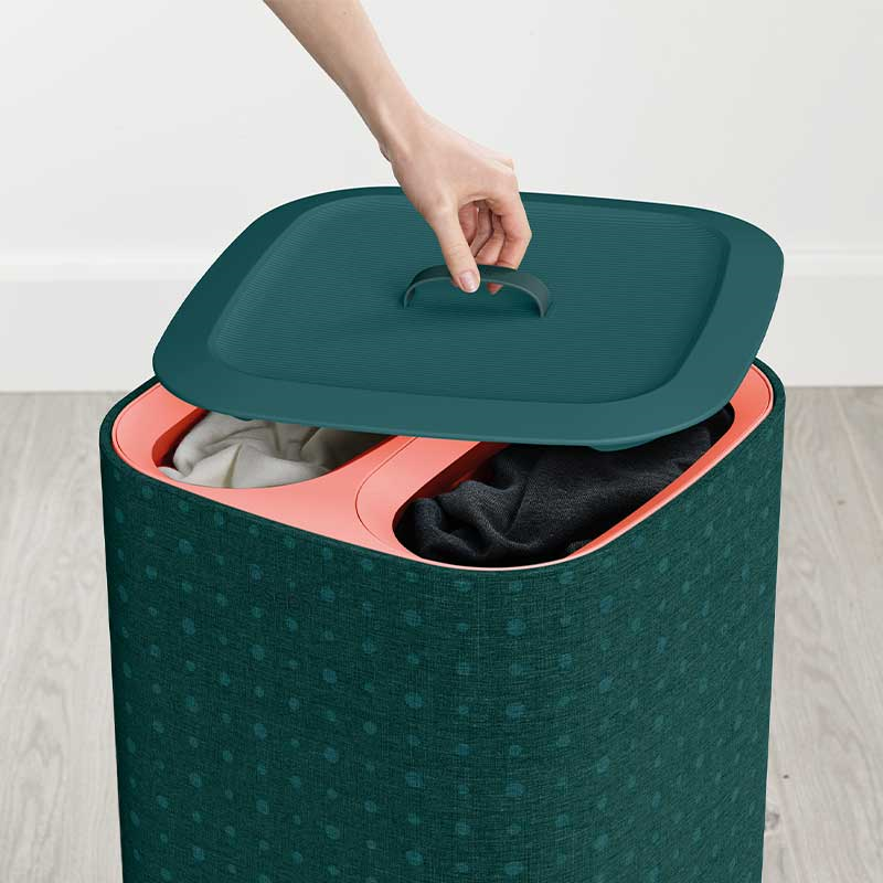 Tota Pop Laundry Separation Basket, 60L, Green-4