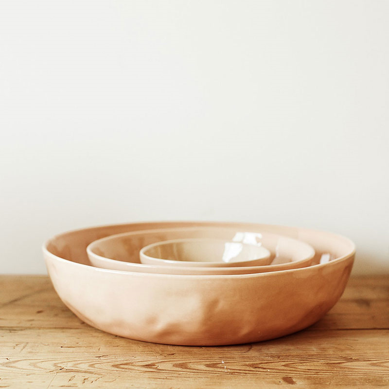 Handcrafted Serving Bowl, D29cm, Sunrise-1