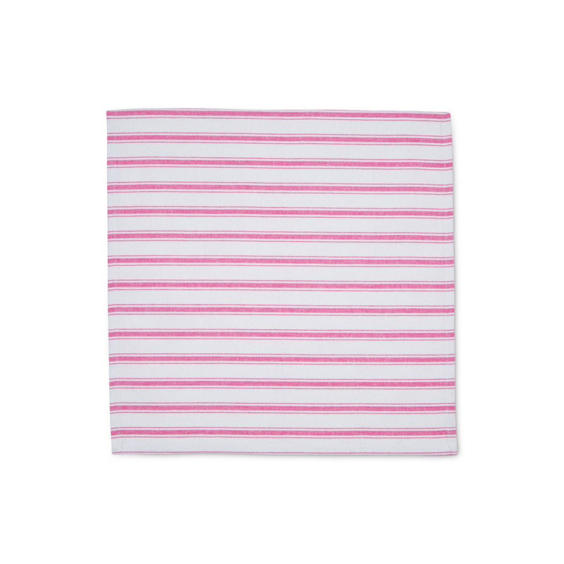 Stripe Set of 6 Napkins, W45 x L45cm, Punch Pink-4