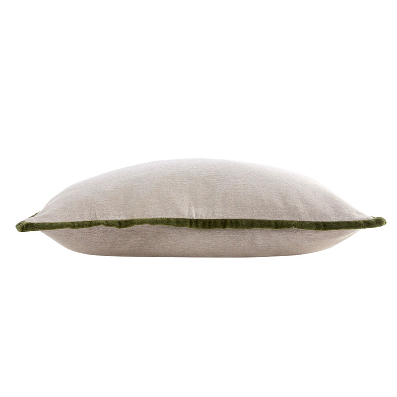 Jaipur Trim Cushion, 30 x 50cm, Olive-2