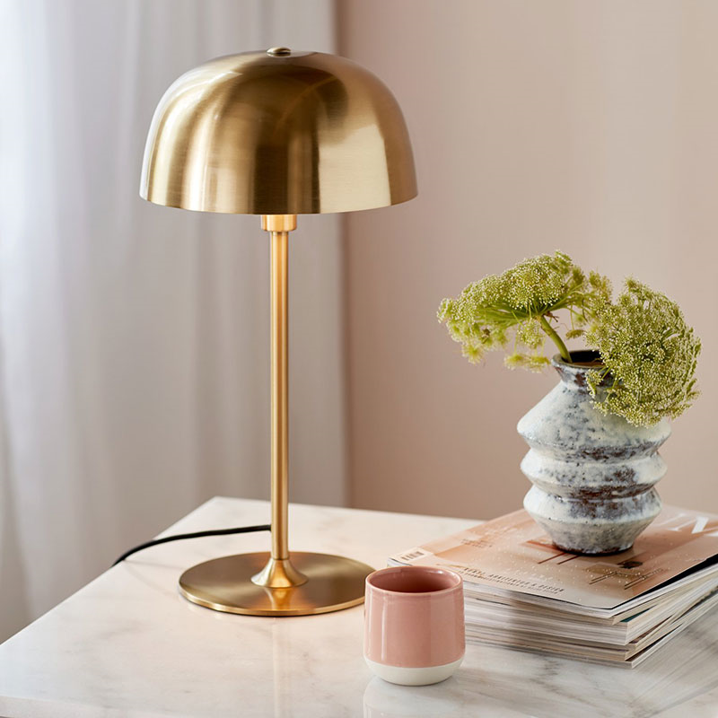 Cera Table Lamp, H47cm, Brass-0