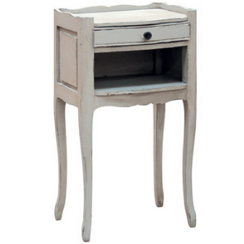 Bedside Table, Distressed Grey, 66cm, Distressd Grey-0