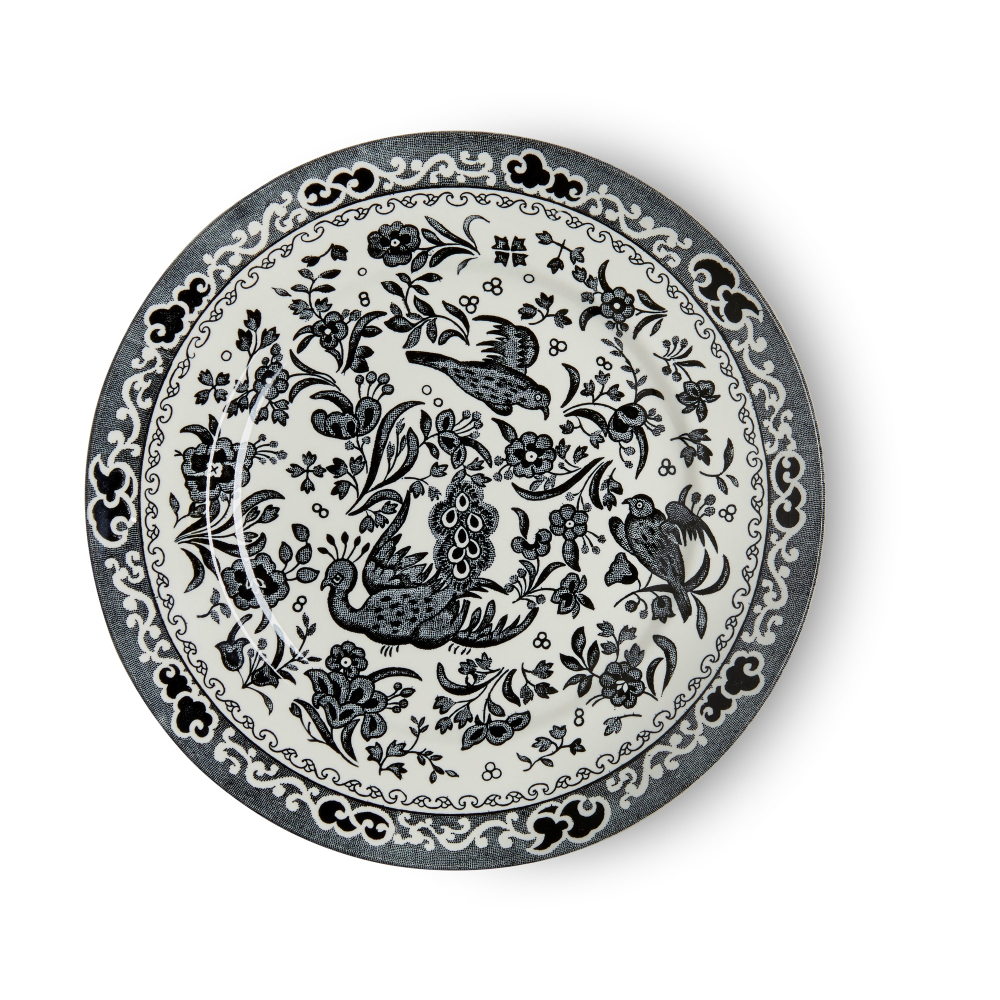 Regal Peacock Plate, 17.5cm, Black-0