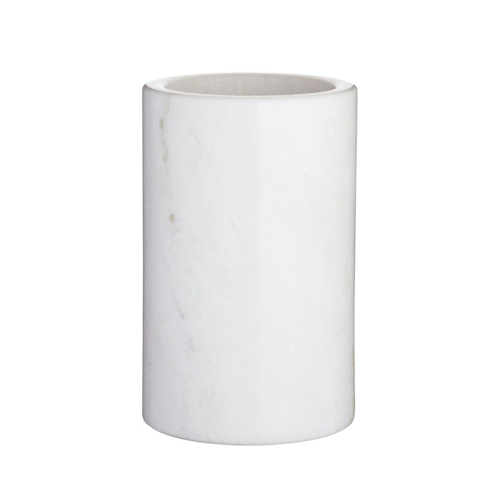 Marble Wine Cooler, H19, White-1