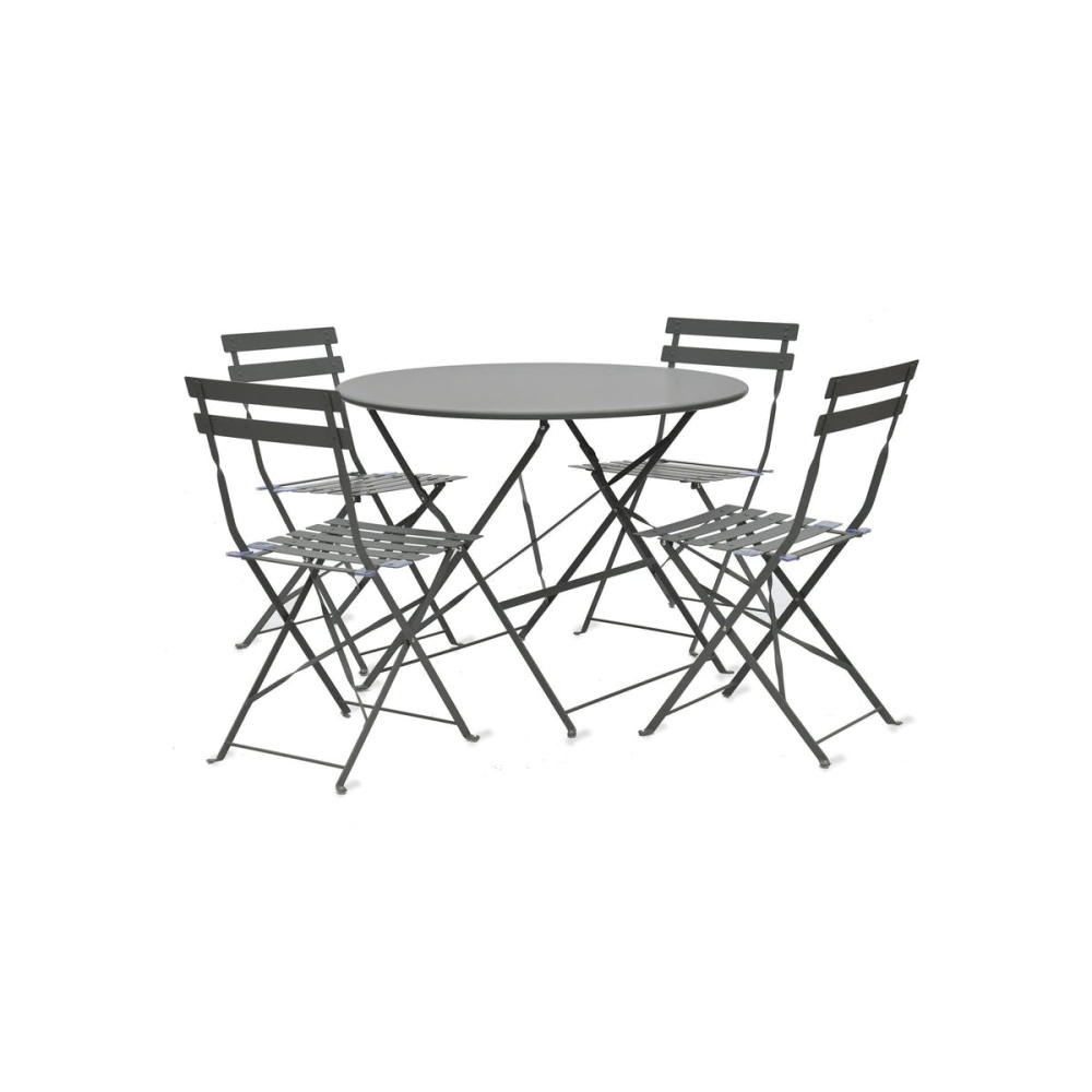 Rive Droite Large bistro set, Carbon-1