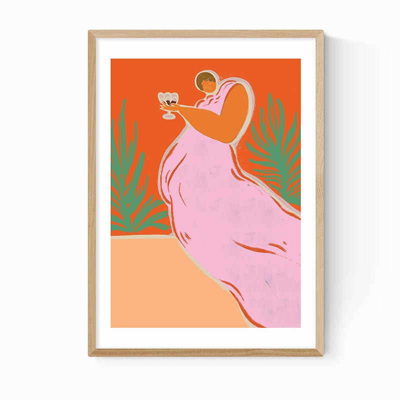 Art Guava Wine Time Print, Multi-0