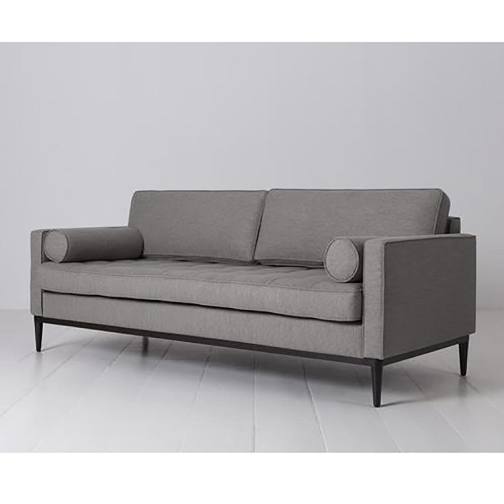 Model 02 3 Seater Linen Sofa, Shadow-0