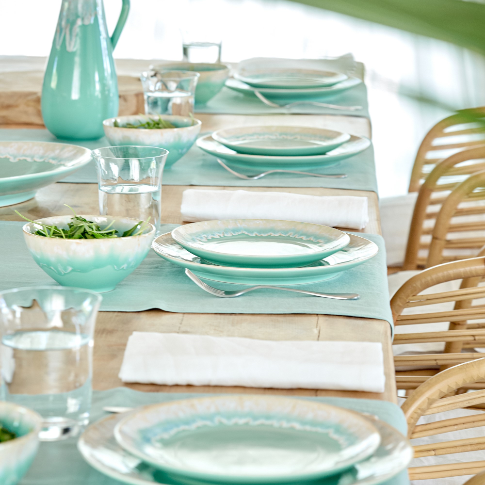 Taormina Set of 6 salad plates, 22cm, Aqua-3