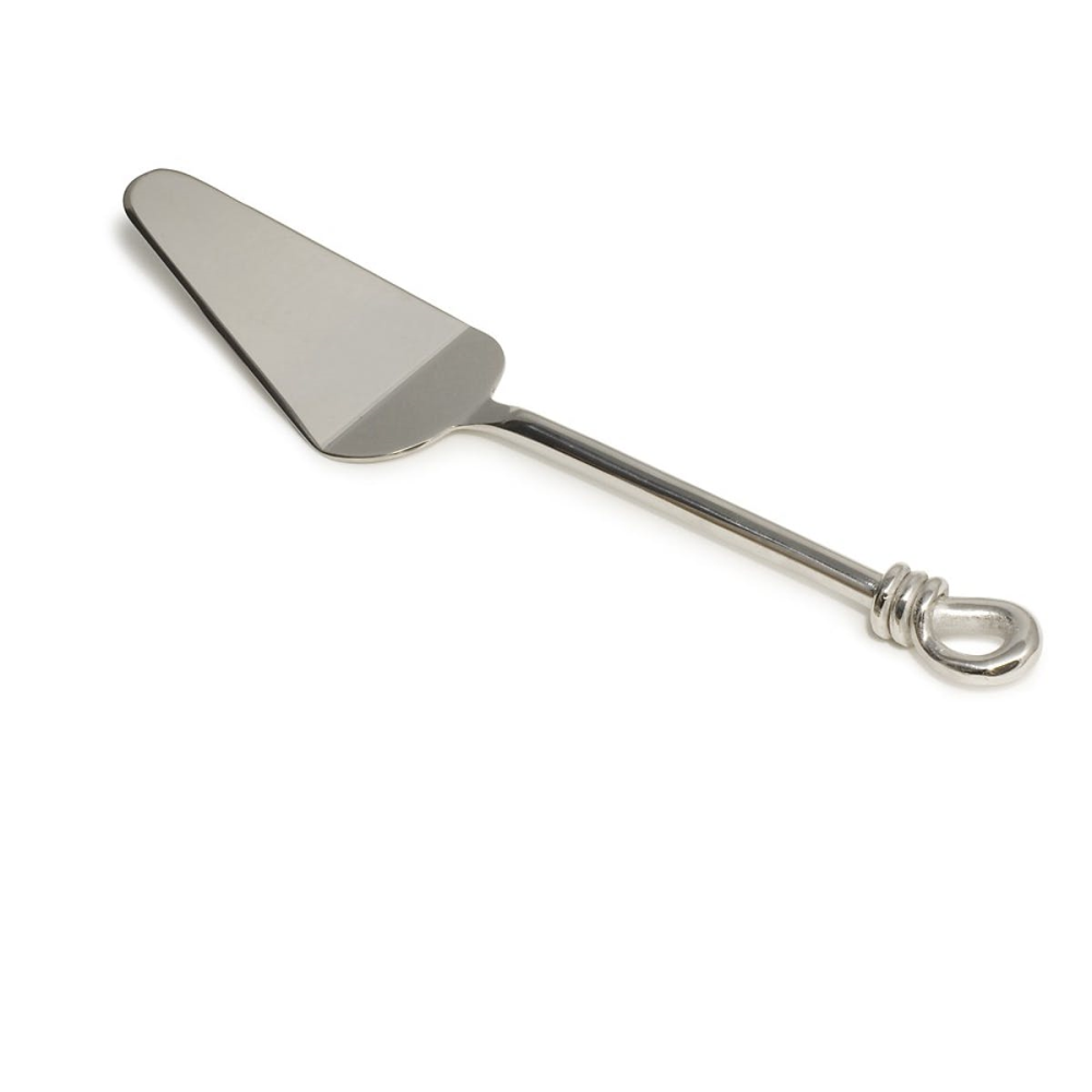 Polished Knot Cake server, Stainless Steel-0