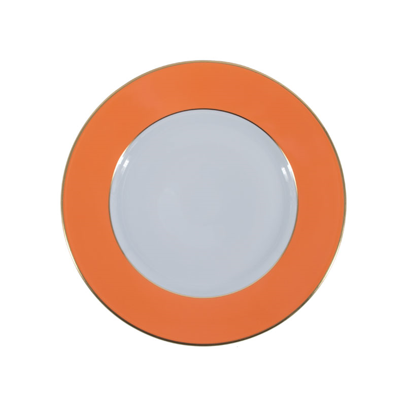 Sous Le Soleil Dessert Plate, D22.5cm, Matt Gold Classic Orange-0