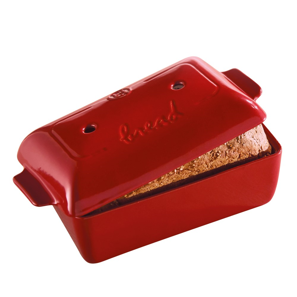 Bread loaf baker, 24 x 15 x 13cm - 2.2 Litre, Burgundy-0