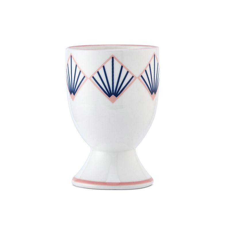 Zighy Egg Cup, H6.5cm, Blue & Blush Pink-0