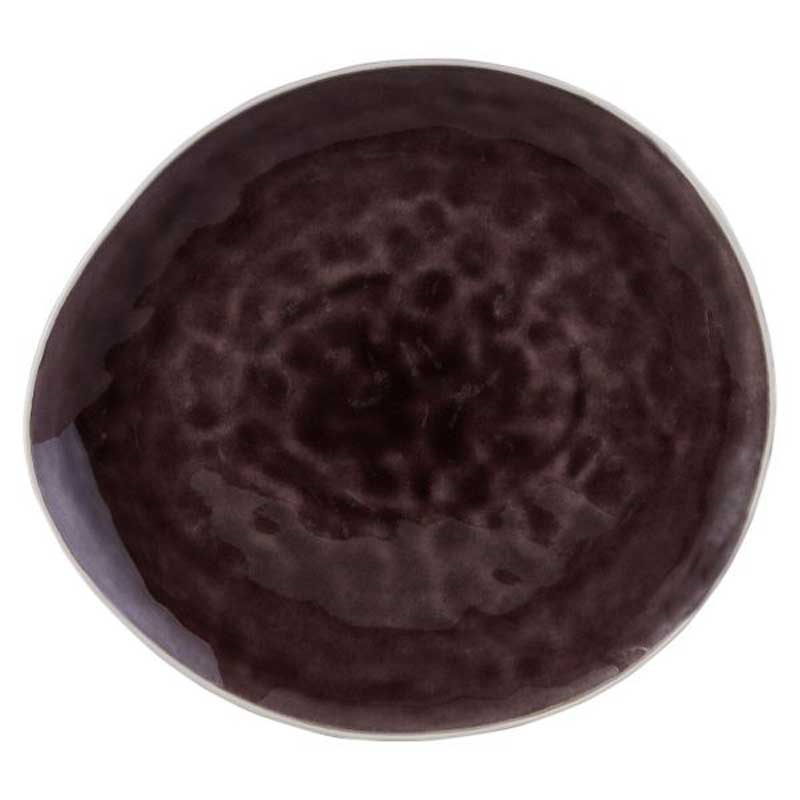 Vie Naturelle Large Plate, W27.5cm x D25cm, Aubergine-0