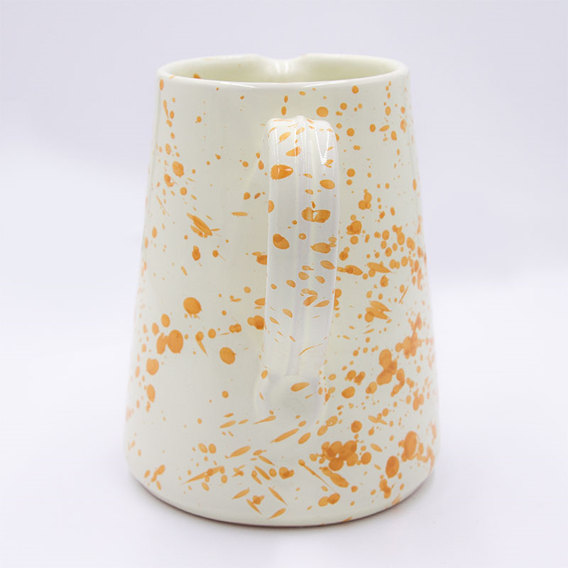 Splatter Jug, H14cm, Burnt Orange-2