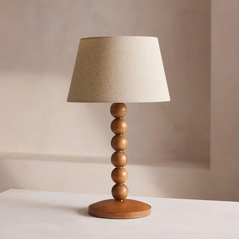 Bead Table Lamp, H61cm, White-1