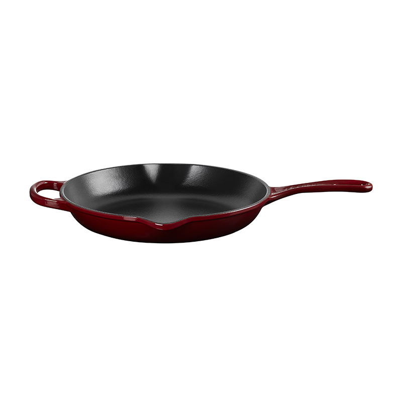 Signature Cast Iron Skillet with Metal Handle, 23cm, Garnet-1