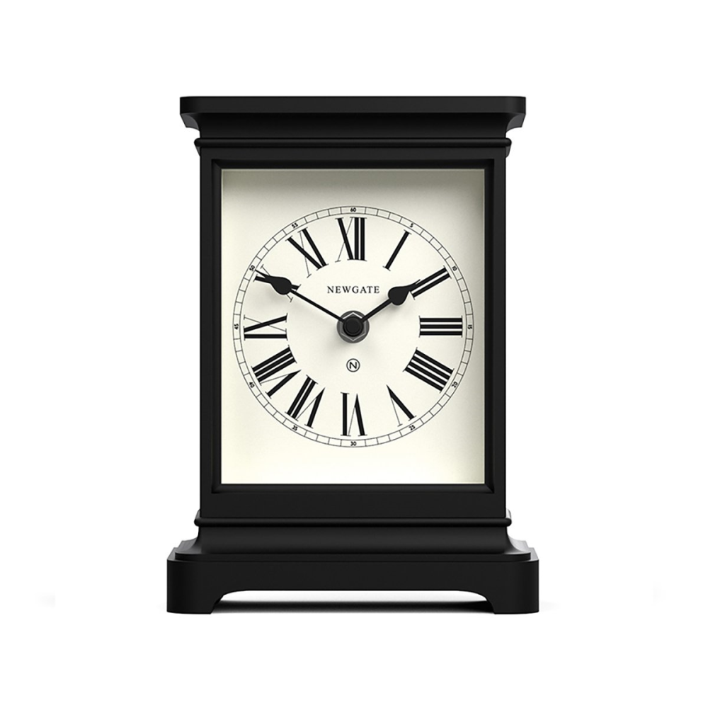 Time Lord Mantel clock, H22 x W14 x D8cm, Black-3