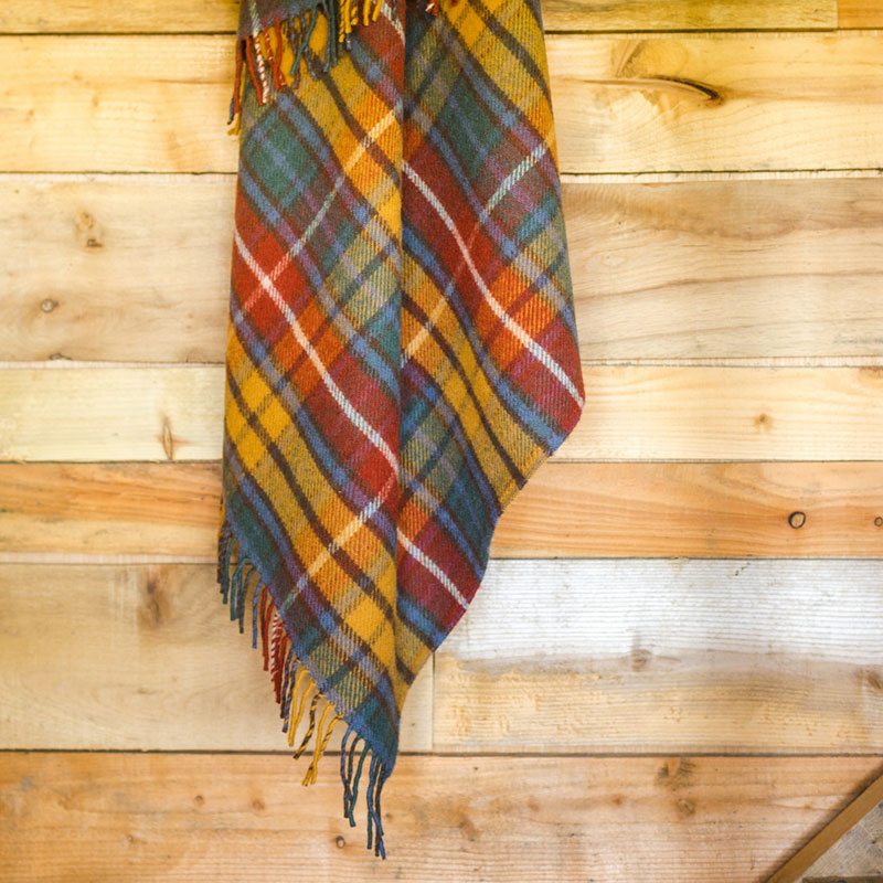 Tartan Throw, 150 x 183cm, Antique Buchanan-1