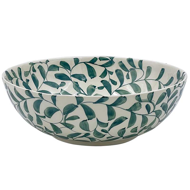 Scroll Salad Bowl, D28cm, Green-0