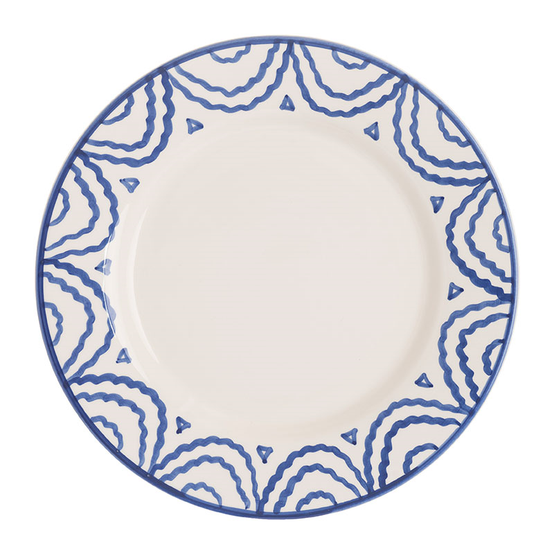 Tabla Set of 2  Dinner Plates, D28cm, Blue-1