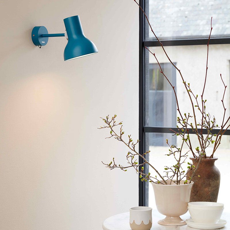 Type 75 Mini Wall Light Margaret Howell Edition, Saxon Blue-0